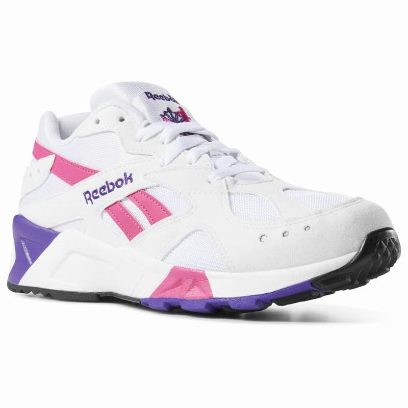 Reebok Aztrek Tenisky Damske - Biele/Ruzove/Nachový GA3393PR